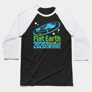 Flat Earth Society 2020 Conference Baseball T-Shirt